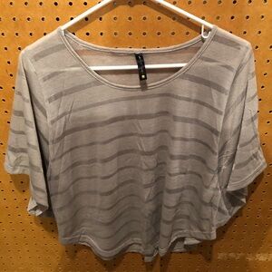 Lunatiks Striped Tan with Silver Top